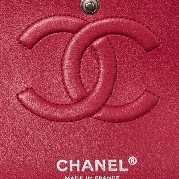 Chanel Pink Quilted Lambskin Leather Classic Medium Double Flap Bag - Picture 7 of 10